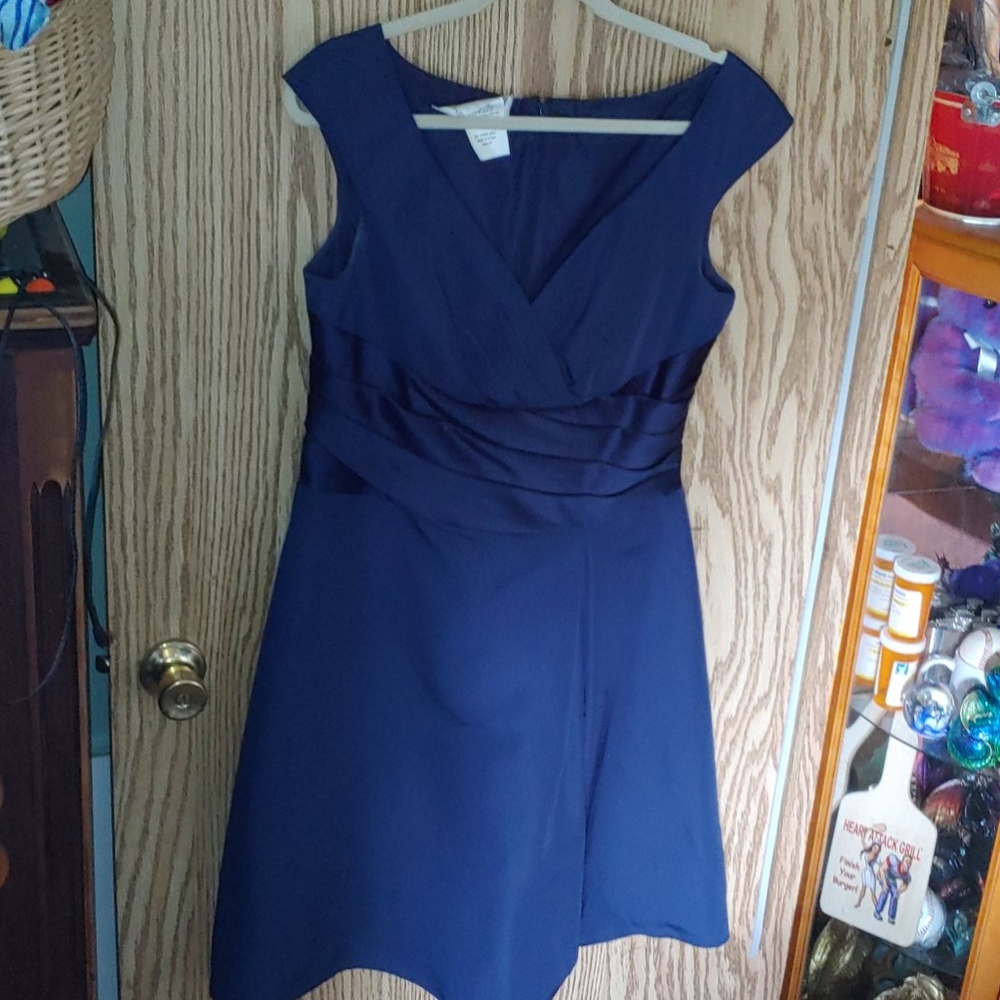 David’s Bridal Marine Blue Dress